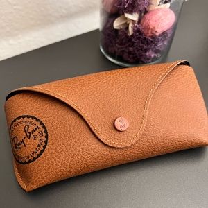 Ray Bans tan sunglasses case